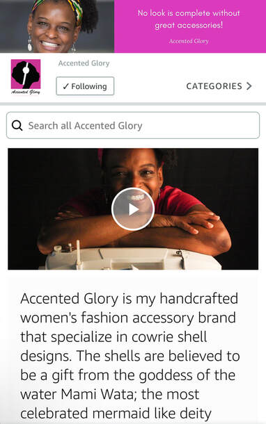 Accented Glory Amazon Store Homepage