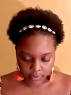 Cowrie Shell Afro Puff Holder