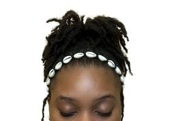 Accented Glory's Cowrie Shell Adjustable Headband